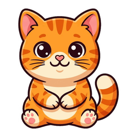 Милый котёнок — клипарт PNG без фона