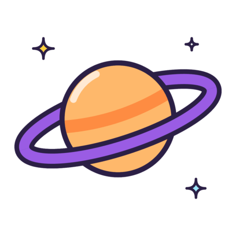 Планета Сатурн — клипарт PNG без фона