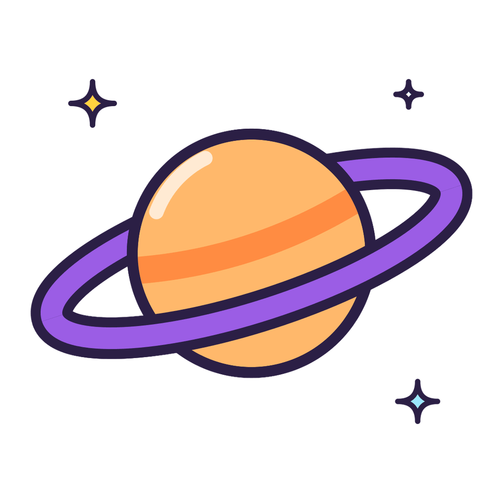Планета Сатурн — клипарт PNG на прозрачном фоне