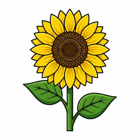 Подсолнух — клипарт PNG без фона