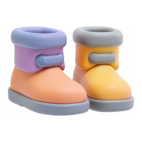 Сапожки 3D — клипарт PNG без фона