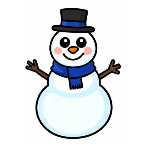 Снеговик — клипарт PNG без фона