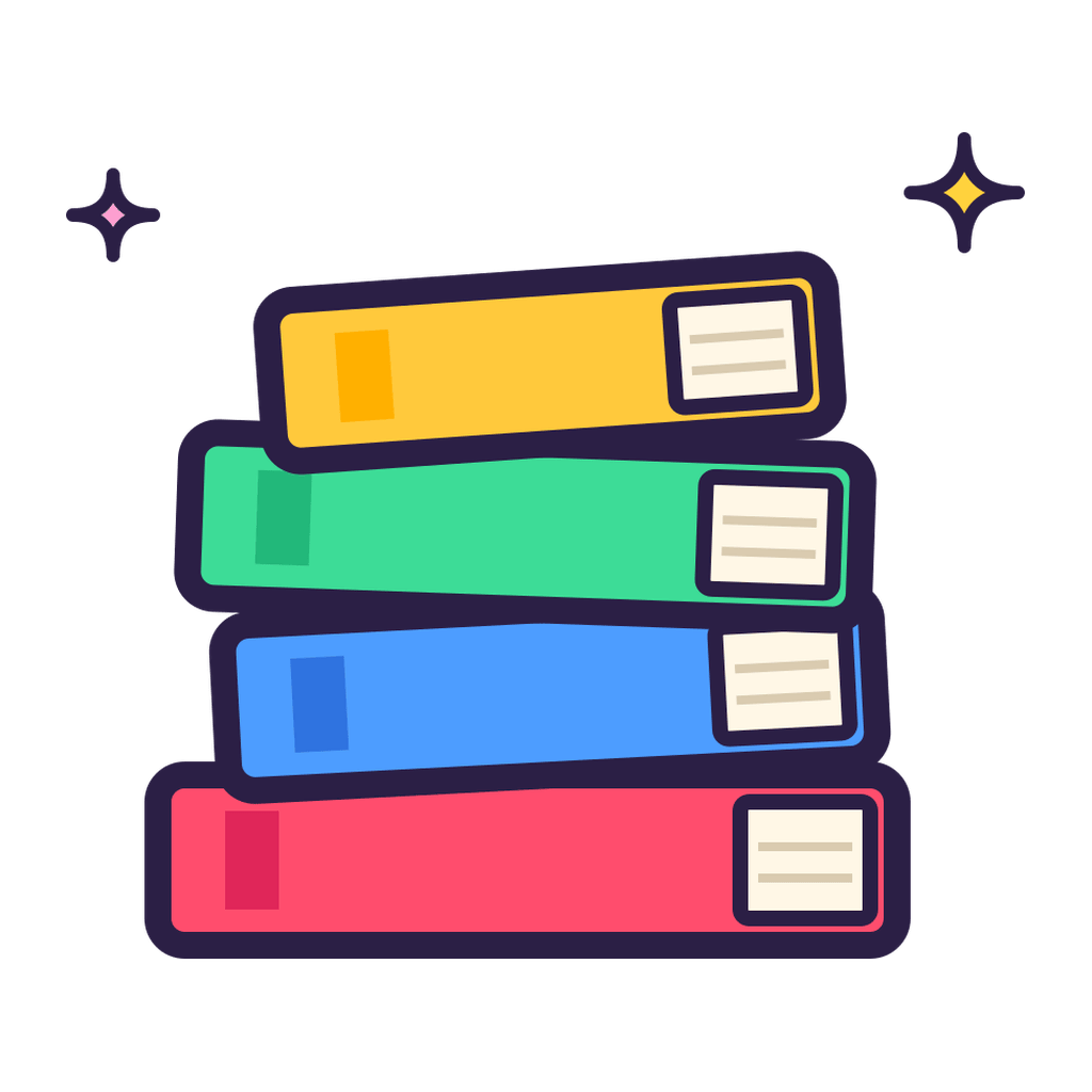 Стопка книг — клипарт PNG на прозрачном фоне